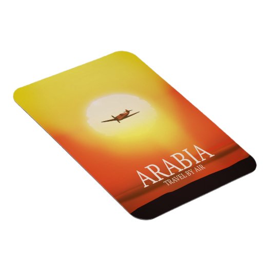 Arabien "Reise mit dem Flugzeug" Magnet (Rechte Seite)