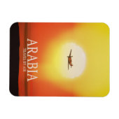 Arabien "Reise mit dem Flugzeug" Magnet (Horizontal)