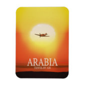 Arabien "Reise mit dem Flugzeug" Magnet (Vertikal)