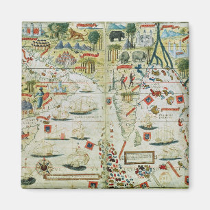 Arabien und Indien, vom "Miller-Atlas", c.1519 Magnet