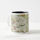 Arabien und Indien, vom "Miller-Atlas", c.1519 Zweifarbige Tasse (Vorderseite Links)