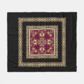 Arabisch abstrakt dekoriert Ost-Zierbarocke Fleecedecke (Vorderseite (Horizontal))