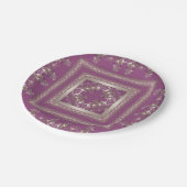 Arabisch abstrakt dekoriert Ost-Zierbarocke Pappteller (Schrägansicht)