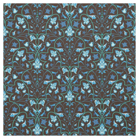 Arabisch-blaues Muster Stoff (Muster)