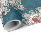 Arabisch Boho Elegant Geometric Marokkanisches Ret Geschenkpapier (Rolleneckpunkt)