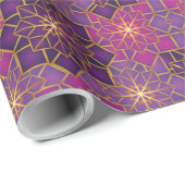 Arabisch Boho Elegant Geometrisch Marokkanisches R Geschenkpapier (Rolleneckpunkt)