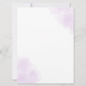 Arabisch Englisch Lila Lavendel Muslim Einladung (Rückseite)