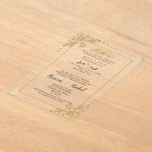 Arabisch Englisch Moderne klassische Muslime Acryleinladungen (Ablage )