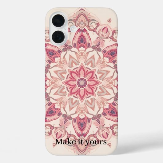 Arabisch florale Art Phone Cover - Personalisiert (Rückseite)
