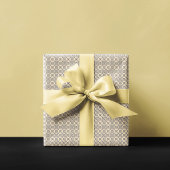 Arabisch geometrisch | Navy Blue Tan Geschenkpapier