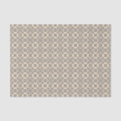 Arabisch geometrisch | Navy Blue Tan Seidenpapier (Vorderseite)