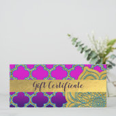 Arabisch-indisches Geschenkgutschein (Stehend Vorderseite)