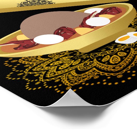 Arabisch Libysch Traditionelle Mehlmauer Kunst, Ba Poster (Ecke)