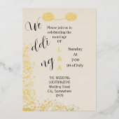 Arabisch romantisch einzigartig schlicht minimalis folieneinladung (Vorderseite)