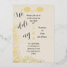 Arabisch romantisch einzigartig schlicht minimalis folieneinladung