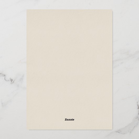 Arabisch romantisch einzigartig schlicht minimalis folieneinladung (Rückseite)