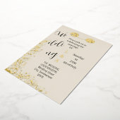 Arabisch romantisch einzigartig schlicht minimalis folieneinladung (Gedreht)