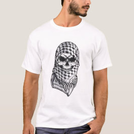 Arabisch Skull Kufiya Shemagh T-Shirt