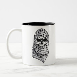 Arabisch Skull Kufiya Shemagh Zweifarbige Tasse