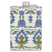 Arabisch Traditionell: Iznik Tile nahtlos. Flachmann (Rückseite)