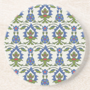 Arabisch Traditionell: Iznik Tile nahtlos. Getränkeuntersetzer