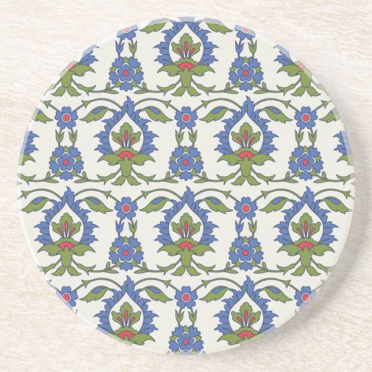Arabisch Traditionell: Iznik Tile nahtlos. Getränkeuntersetzer (Vorne)