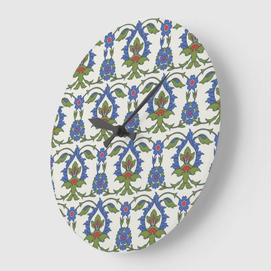 Arabisch Traditionell: Iznik Tile nahtlos. Große Wanduhr (Winkel)
