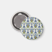 Arabisch Traditionell: Iznik Tile nahtlos. Magnet (Vorderseite/Rückseite)