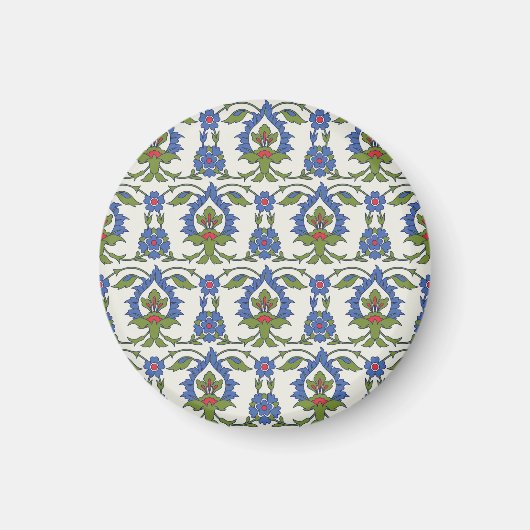 Arabisch Traditionell: Iznik Tile nahtlos. Magnet (Vorne)