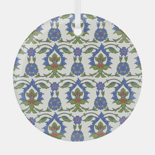 Arabisch Traditionell: Iznik Tile nahtlos. Ornament Aus Glas (Vorderseite)