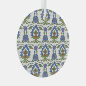 Arabisch Traditionell: Iznik Tile nahtlos. Ornament Aus Glas (Vorderseite Rechts)