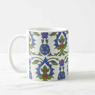 Arabisch Traditionell: Nahtloses Iznik-Fliesenmust Kaffeetasse
