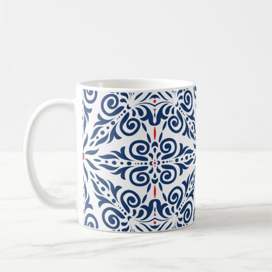Arabisch Vintages nahtloses Muster Kaffeetasse (Links)
