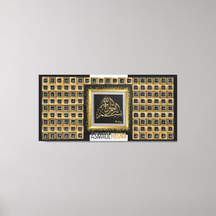 arabische -99 Namen Allahs Leinwanddruck