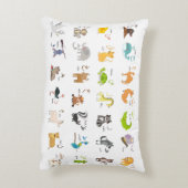 arabische Alphabet-Tiere ح ر ا و ل ا ف ل عر ب Dekokissen (Rückseite(Vertikal))