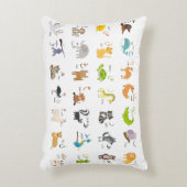 arabische Alphabet-Tiere ح ر ا و ل ا ف ل عر ب Dekokissen (Vorderseite(Vertikal))