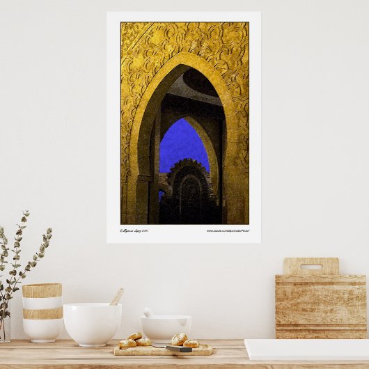 Arabische Archaden Poster (Küche)