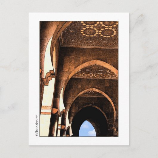 Arabische Architektur Postkarte (Vorderseite)