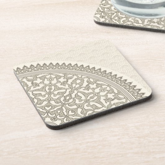 Arabische Artspitze Getränkeuntersetzer (Linke Seite)