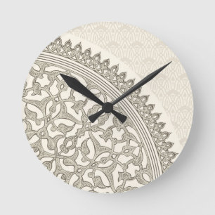 Arabische Artspitze Runde Wanduhr