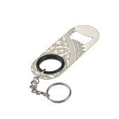 Arabische Artspitze Schlüsselanhängerflaschenöffner (Rückseite Schrägansicht)