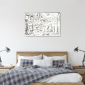 Arabische Astrologen, Kopie einer Illustration aus Leinwanddruck (Insitu (Schlafzimmer))