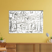 Arabische Astrologen, Kopie einer Illustration aus Leinwanddruck (Insitu (Wohnzimmer))