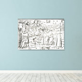 Arabische Astrologen, Kopie einer Illustration aus Leinwanddruck (Insitu (Holzboden))