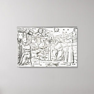 Arabische Astrologen, Kopie einer Illustration aus Leinwanddruck