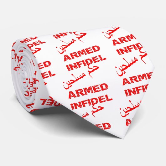 Arabische bewaffnete Infidel Krawatte (Gerollt)