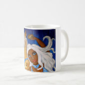 Arabische Blues-Bauchtanz Tassen-halbe Verpackung Kaffeetasse (VorderseiteRechts)