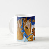 Arabische Blues-Bauchtanz Tassen-halbe Verpackung Kaffeetasse (Vorderseite Links)