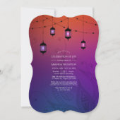 Arabische Bollywood-Feier zur Einladung zum Leben (Vorderseite)