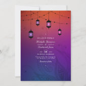 Arabische Bollywood QR Code UAWG Wedding Einladung (Vorderseite)